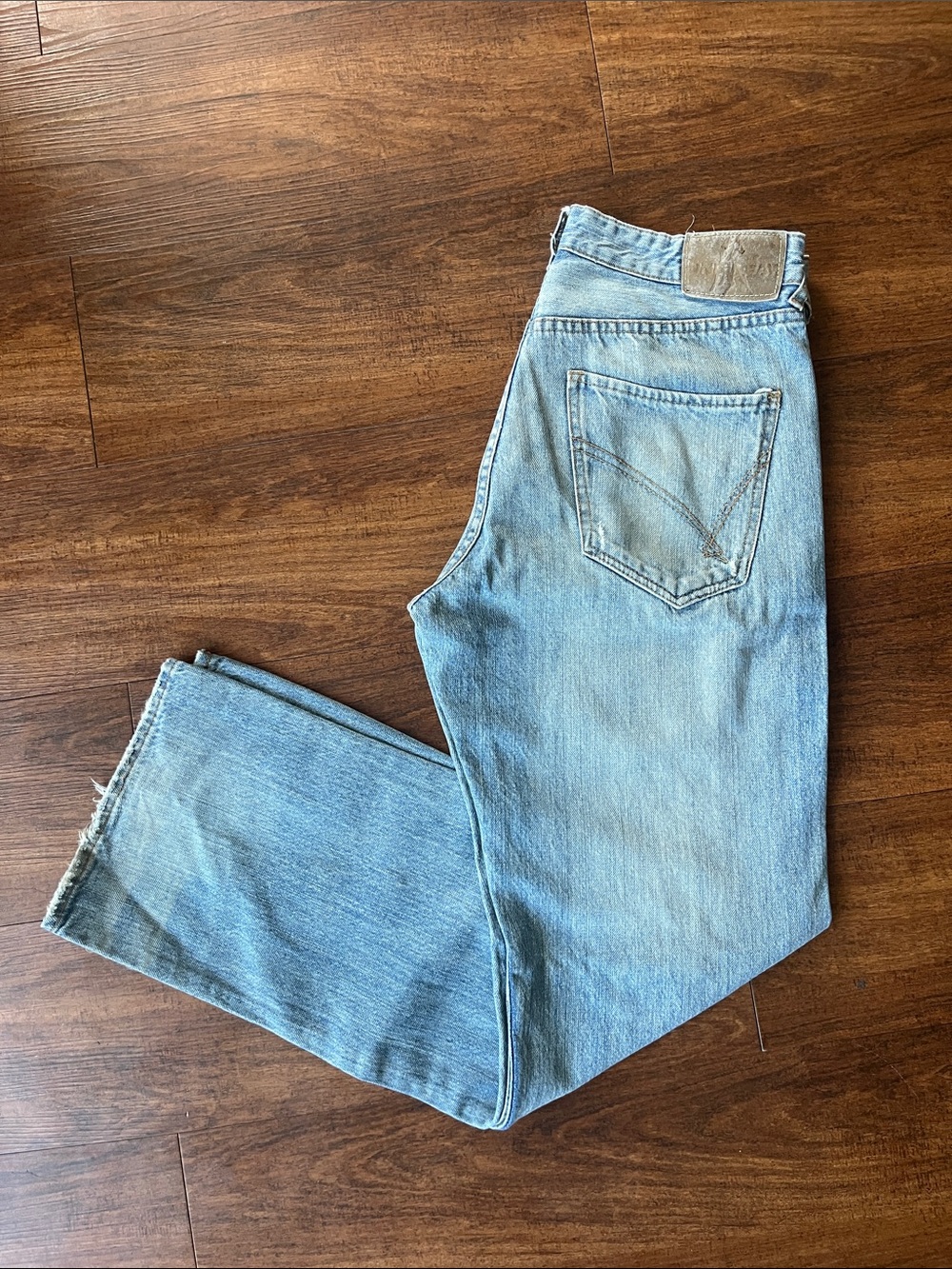 VTG Y2K UNIONBAY Light Blue Straight-Leg Baggy Skater Jeans